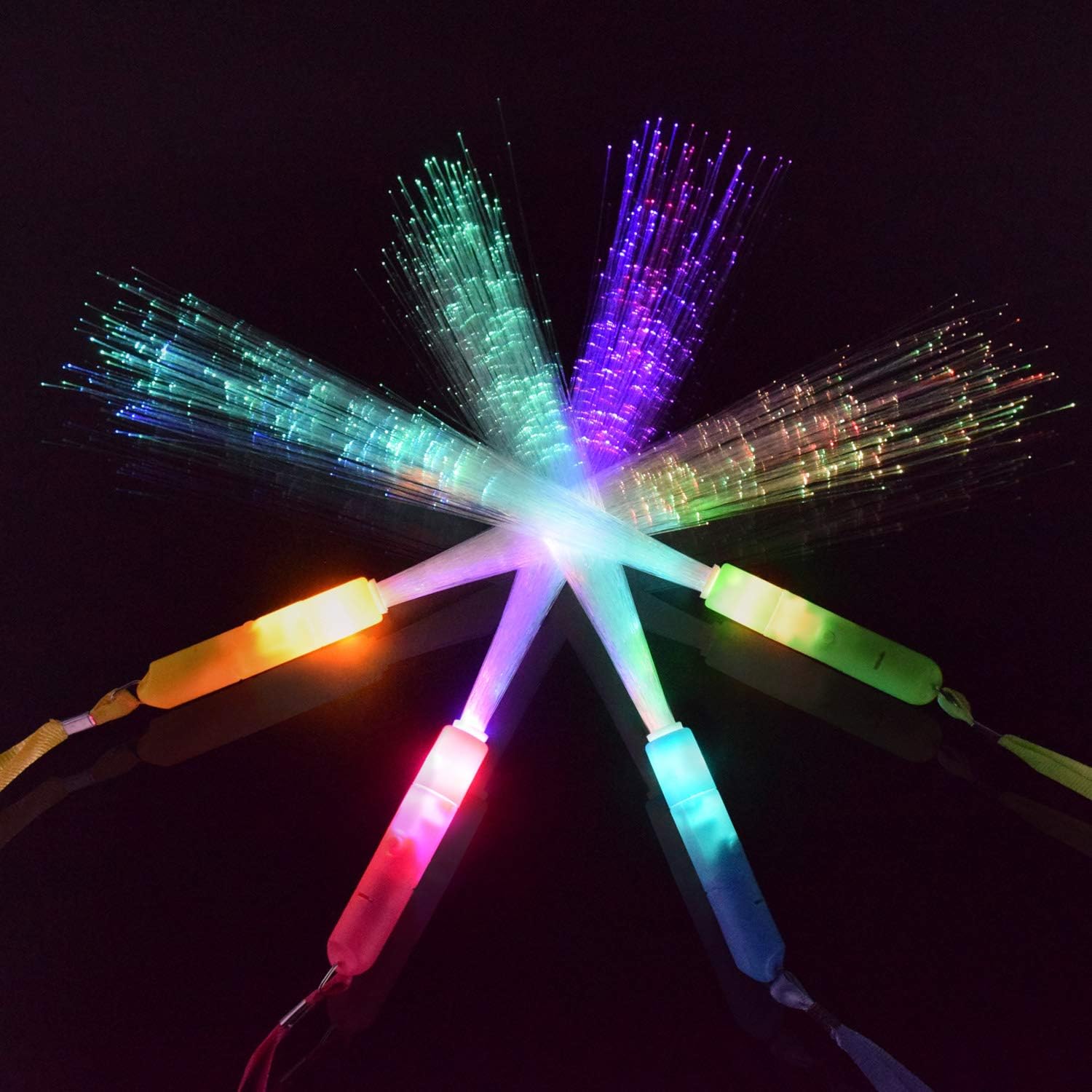 M.best 12pcs Glow Sticks Party Supplies, 3 Modes Colorful Flashing LED Light Up Glow Wands Sticks for Party Favors